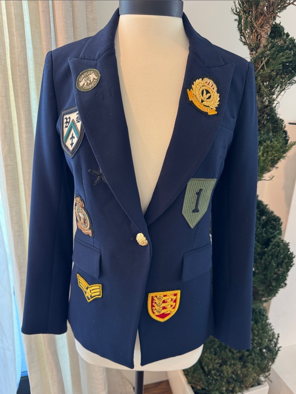 Veronica Beard Blazer with Patches - Size 4